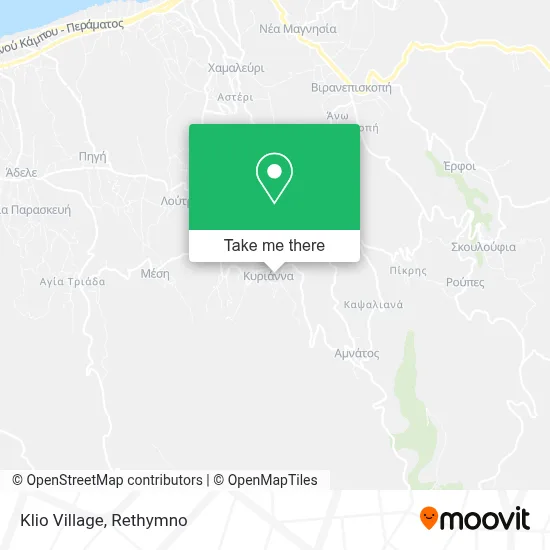 Klio Village map