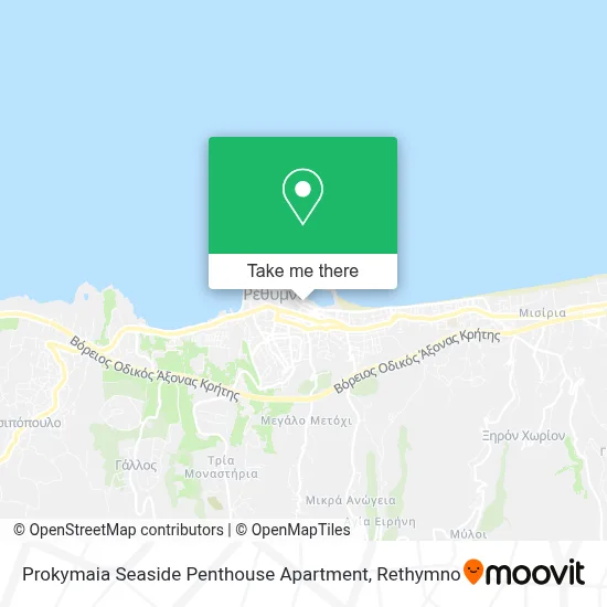 Prokymaia Seaside Penthouse Apartment map