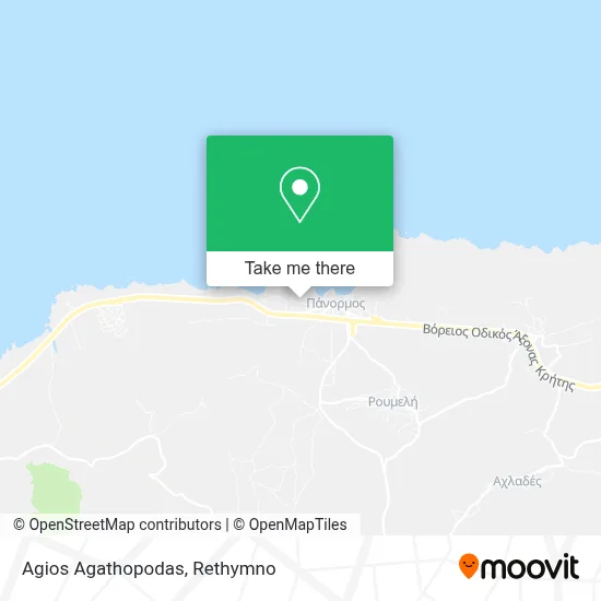 Agios Agathopodas map