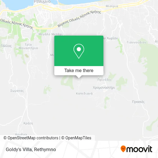 Goldy's Villa map