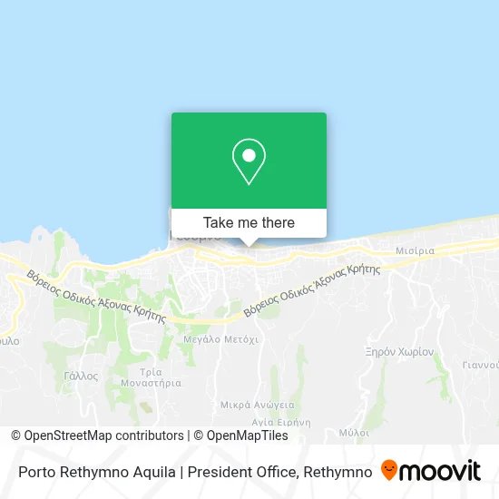 Porto Rethymno Aquila | President Office map