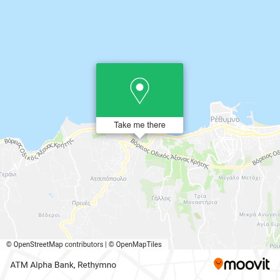 ATM Alpha Bank map