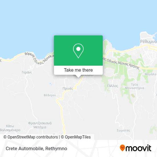 Crete Automobile map