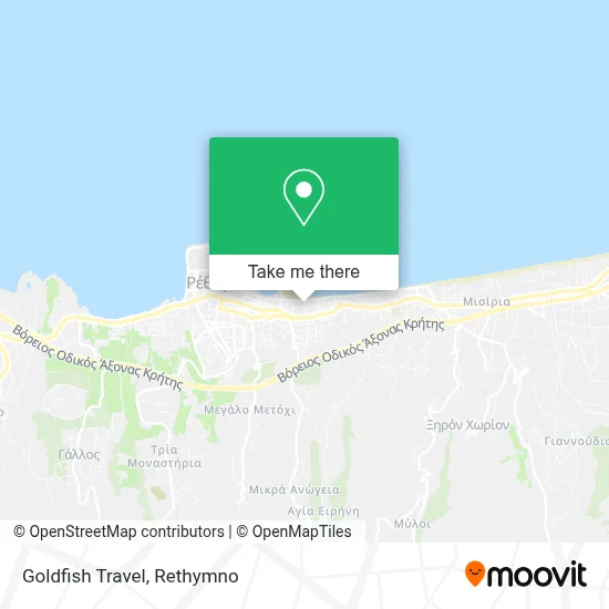 Goldfish Travel map