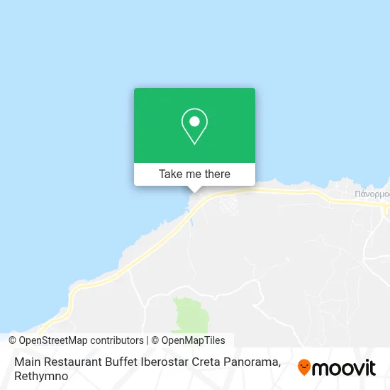 Main Restaurant Buffet Iberostar Creta Panorama map
