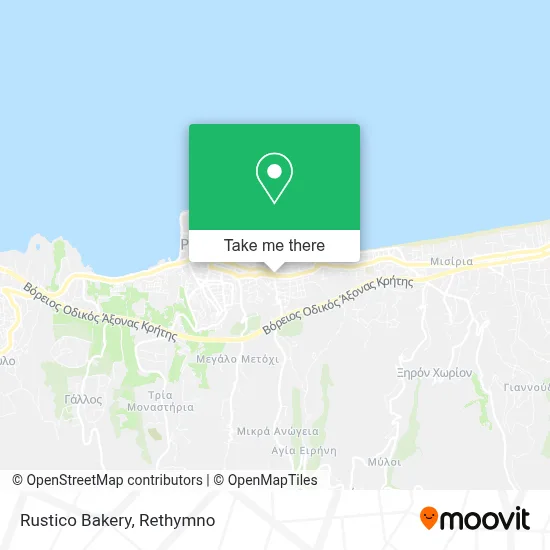Rustico Bakery map