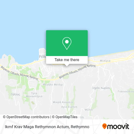 Ikmf Krav Maga Rethymnon Actum map
