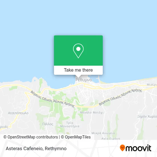 Asteras Cafeneio map