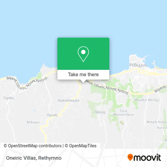 Oneiric Villas map