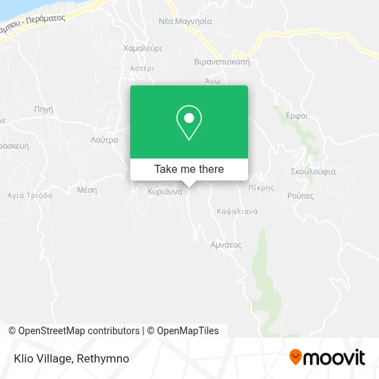 Klio Village map