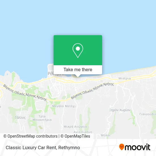 Classic Luxury Car Rent map