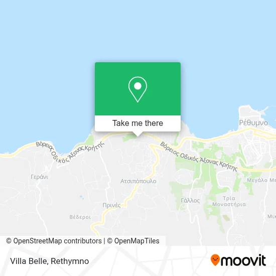 Villa Belle map