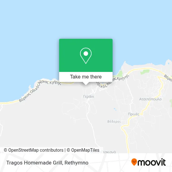 Tragos Homemade Grill map