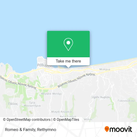 Romeo & Family map
