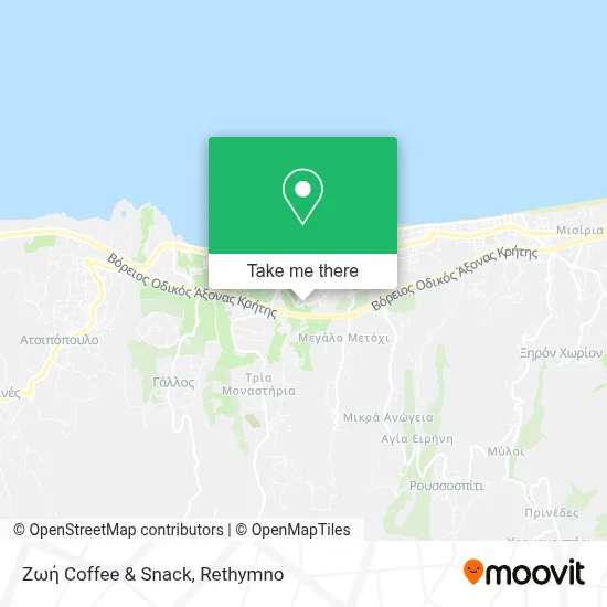 Ζωή Coffee & Snack map