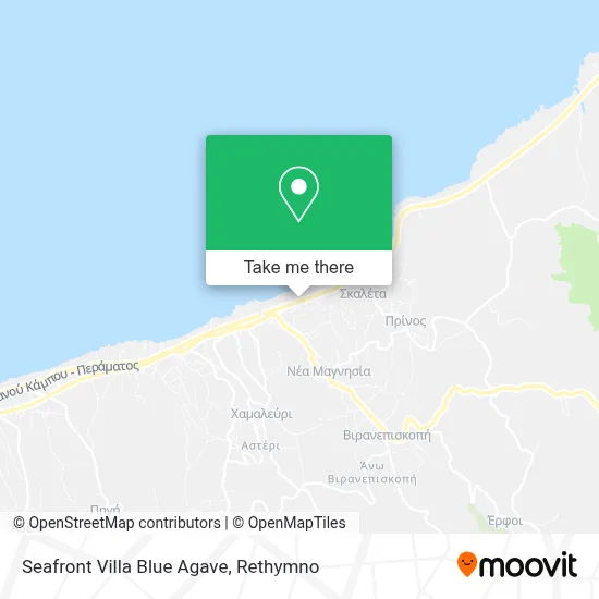 Seafront Villa Blue Agave map