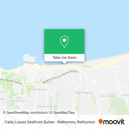 Calla Luxury Seafront Suites - Rethymno map