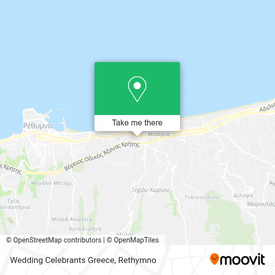 Wedding Celebrants Greece map