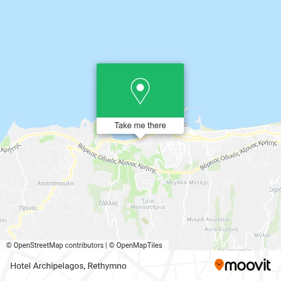 Hotel Archipelagos map