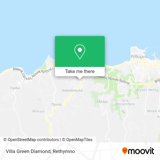 Villa Green Diamond map