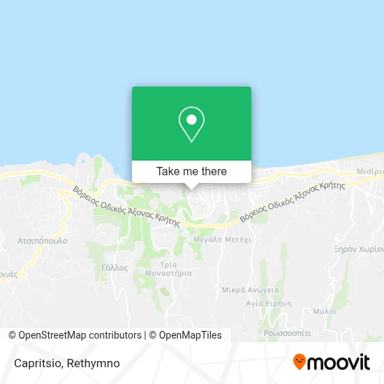 Capritsio map