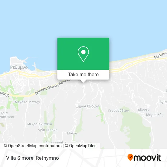 Villa Simore map