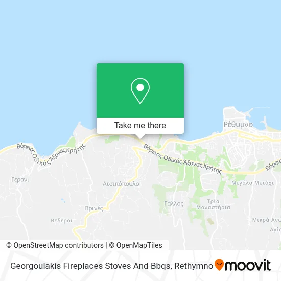 Georgoulakis Fireplaces Stoves And Bbqs map