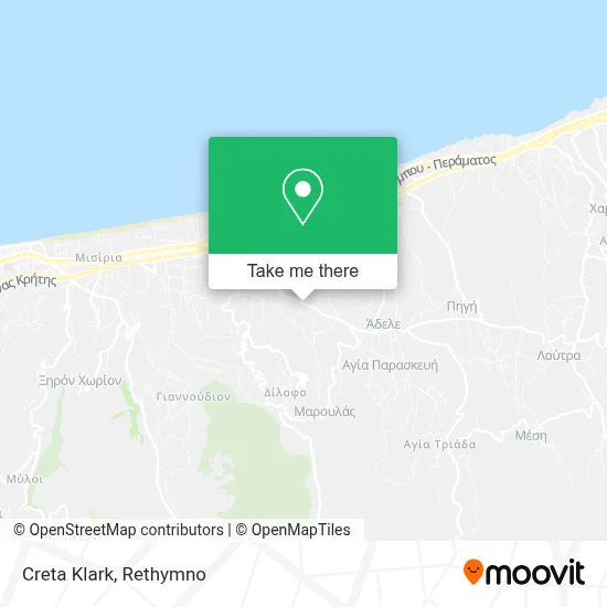 Creta Klark map