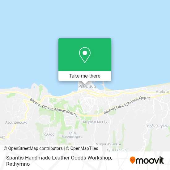 Spantis Handmade Leather Goods Workshop map