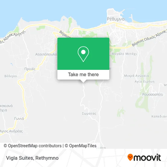 Vigla Suites map