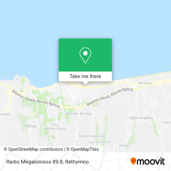 Radio Megalonisos 89.8 map