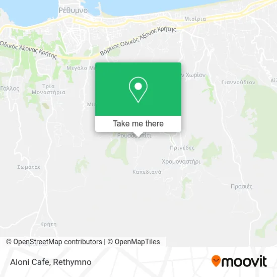 Aloni Cafe map
