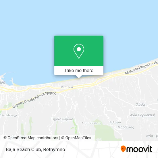 Baja Beach Club map
