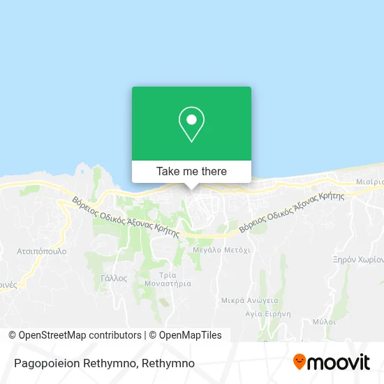 Pagopoieion Rethymno map