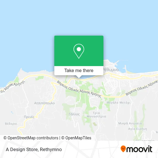 A Design Store map
