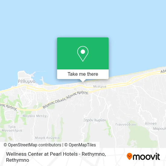 Wellness Center at Pearl Hotels - Rethymno map