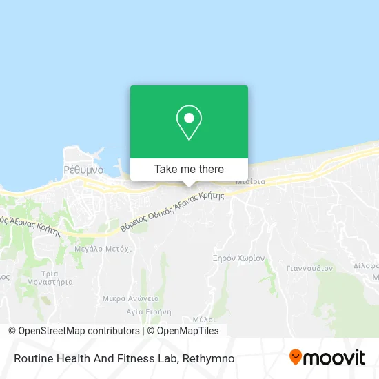Routine Health And Fitness Lab map