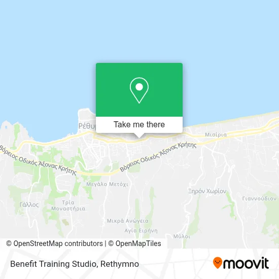 Benefit Training Studio map