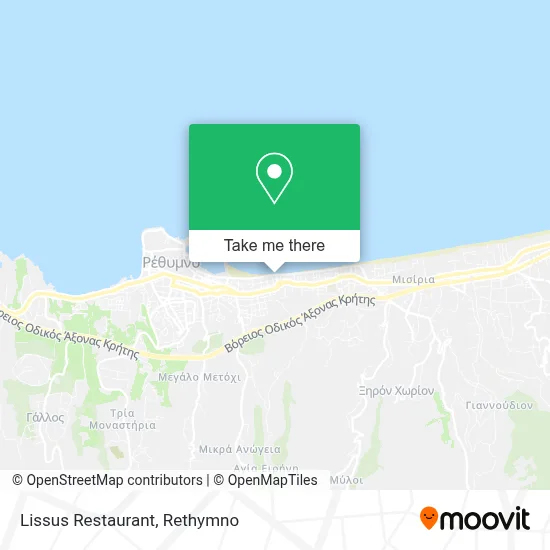 Lissus Restaurant map