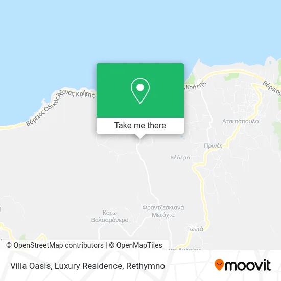 Villa Oasis, Luxury Residence map