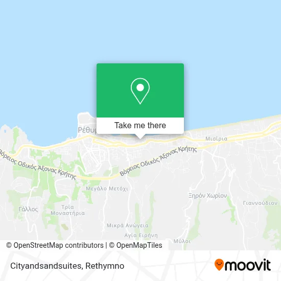 Cityandsandsuites map