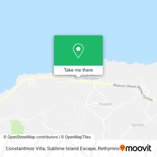 Constantinos Villa, Sublime Island Εscape map