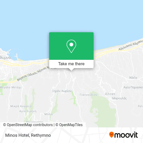 Minos Hotel map