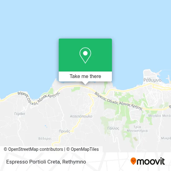 Espresso Portioli Creta map