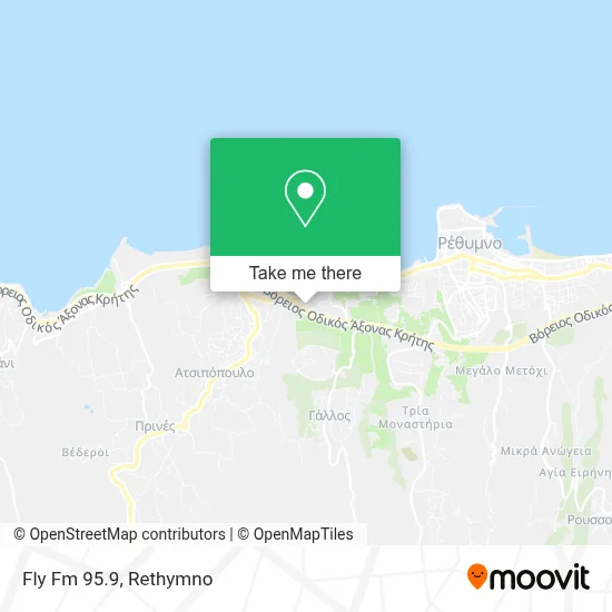 Fly Fm 95.9 map
