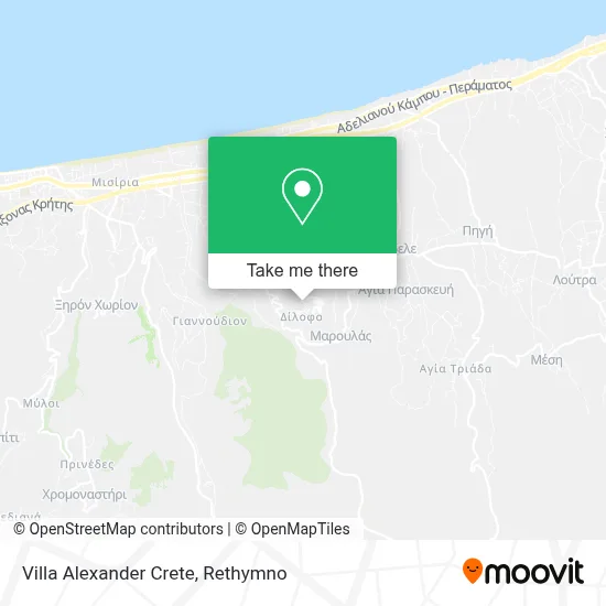 Villa Alexander Crete map