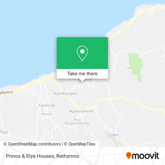 Prinos & Elya Houses map