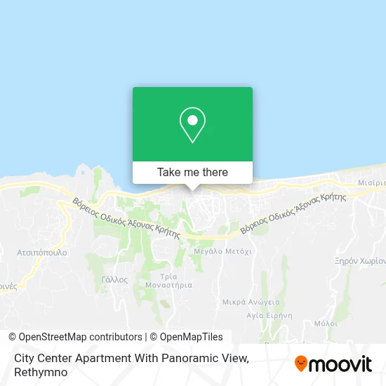 City Center Apartment With Panoramic View map
