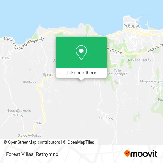 Forest Villas map