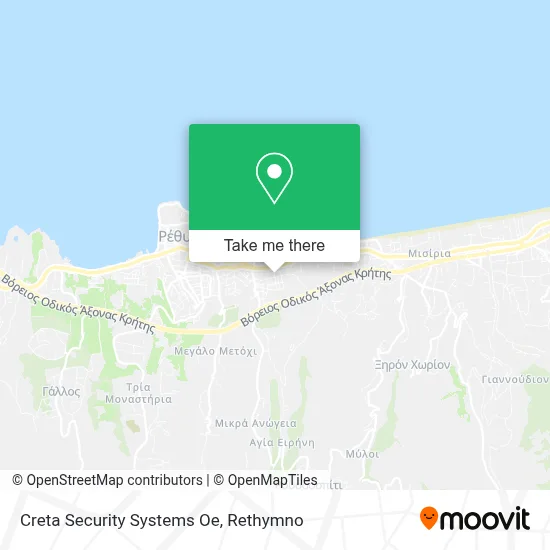 Creta Security Systems Oe map